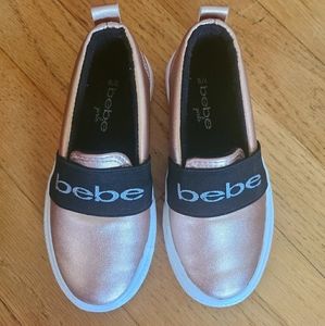 Bebe toddler girl slip on shoes Size 7/8